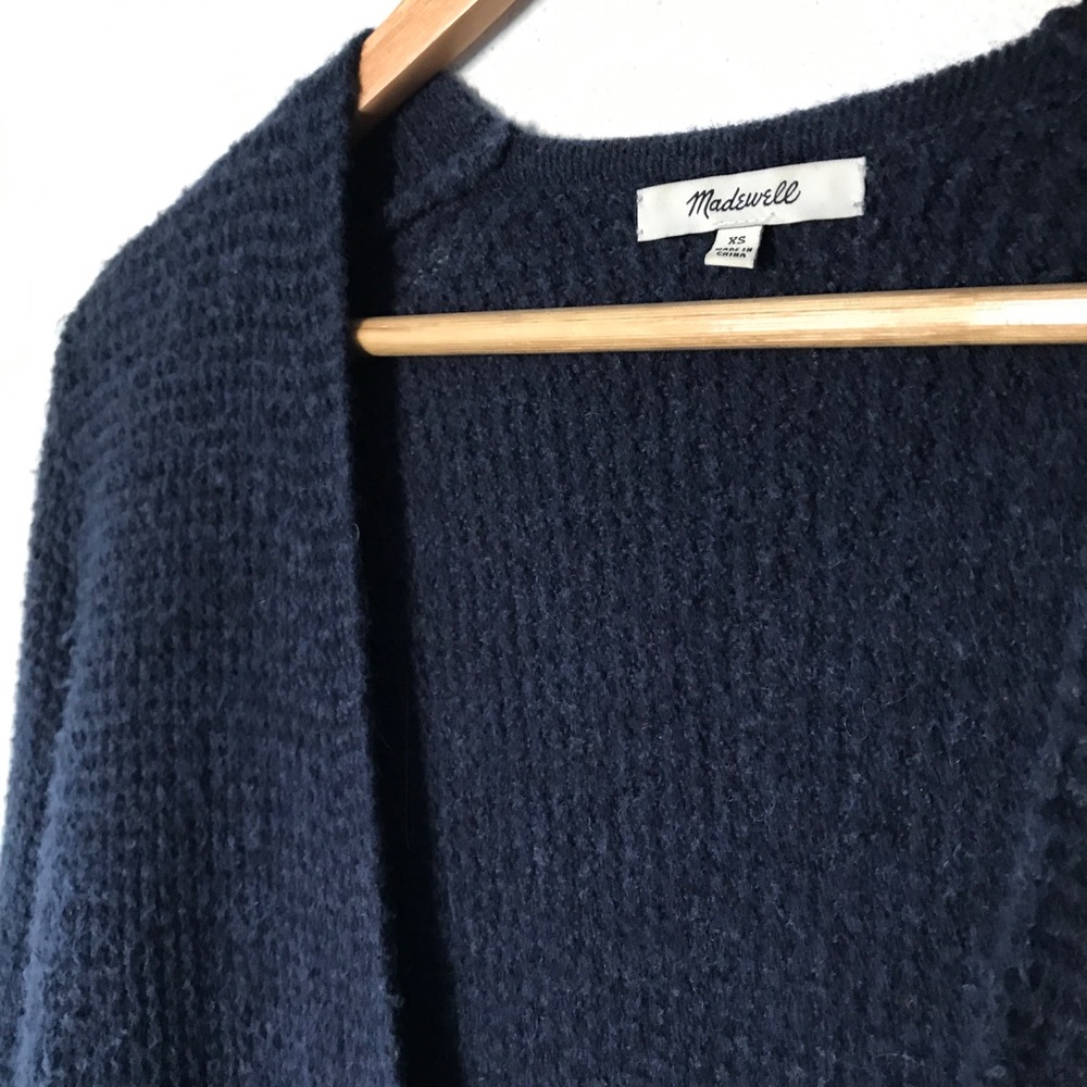 Blue Madewell Waffle Sweater - Picture 4 of 7